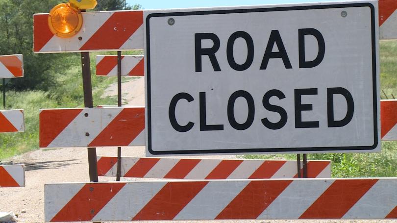 road closed sign
