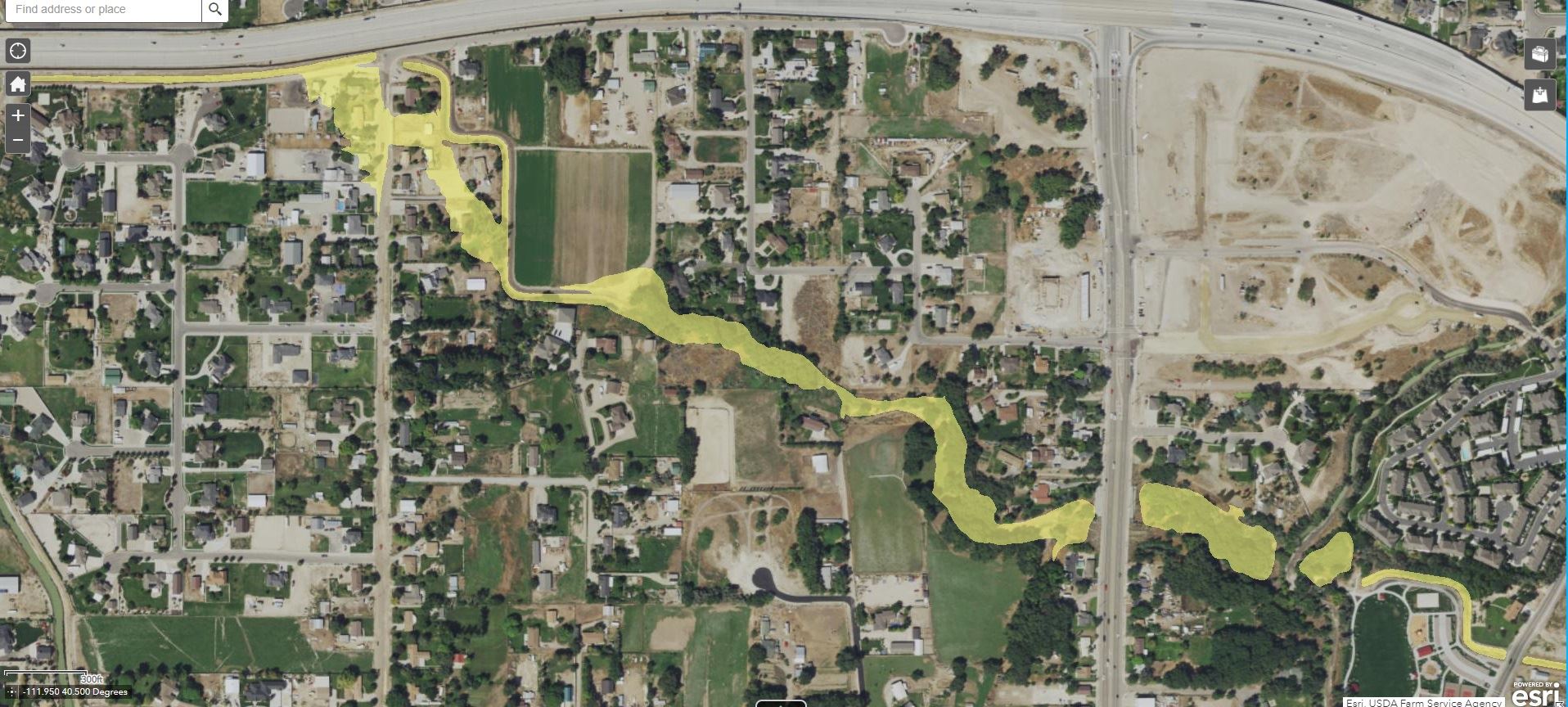 Flood Map Rose Creek