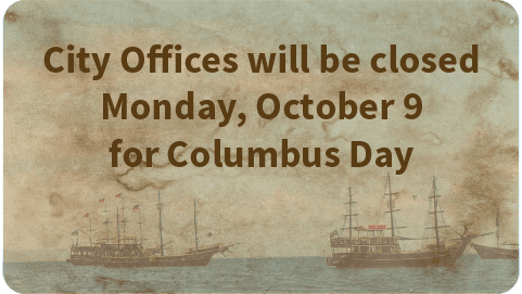 Closed for Columbus Day