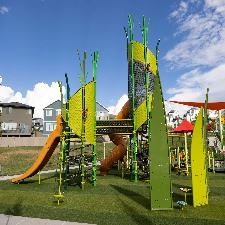 Green slides at Day Ranch Park
