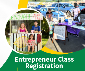 Children selling items at Entrepreneur Fair
