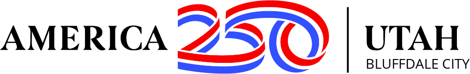 America250 Utah Bluffdale City Logo Horizontal