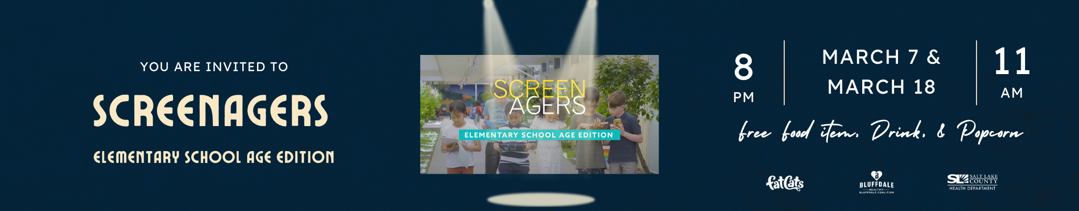 Six elementary aged children on cell phones outside