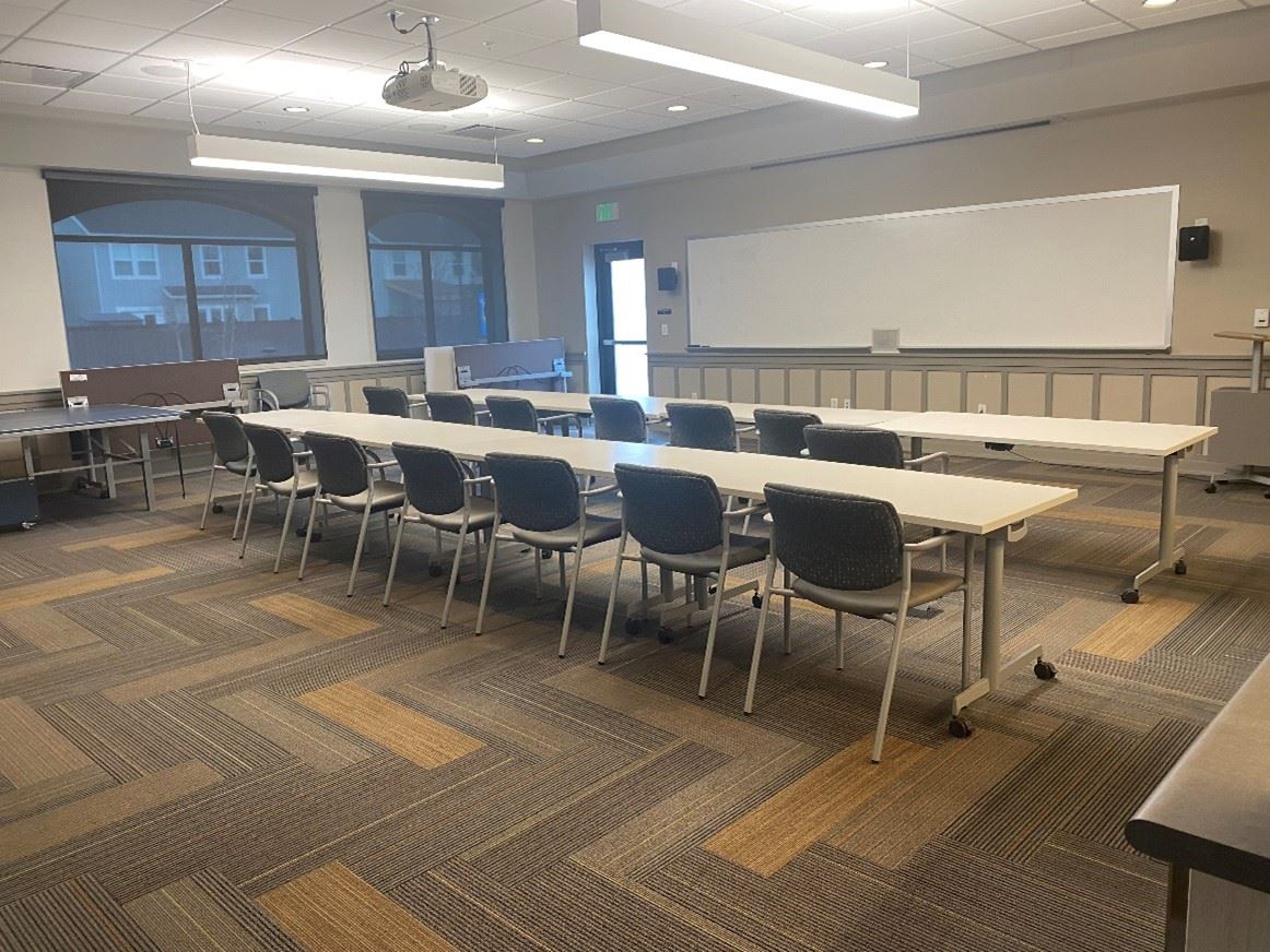 Room with tables and chairs