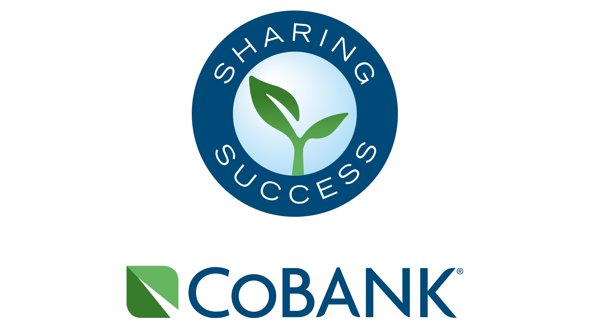 Plant growing in a circle with CoBank Sharing Success